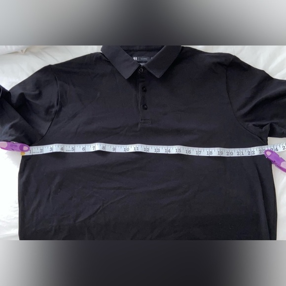 2/40$ Men’s Simon’s Le 31 organic cotton stretchy black polo Sz XL NWT - Picture 7 of 11